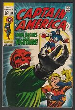 Marvel CAPTAIN AMERICA No. 115 (1969) Cosmic Cube Red Skull Appearance FN picture