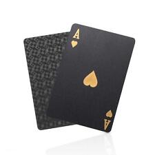 Black Playing Cards Waterproof Flex Card Magic Black Conjuring 54 Cards Diamond picture