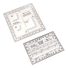 Military Map Protractor 2-Pack Set -  Coordinate Scales for Map Navigation picture