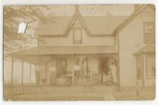 Farm house, Leroy Township, Michigan; Calhoun history photo postcard RPPC picture