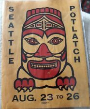 Seattle Golden Potlatch 1934 orig  label  Washington State golden jubilee ... picture