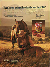 1984 Lorne Greene Bonanza dog horse Alpo dog food retro photo print ad ads14 picture