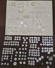 Vintage Lot of White & Pearlized Buttons picture