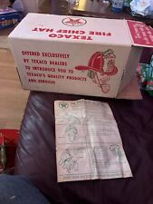 Vintage  Texaco Fire Chief Helmet Original Box And Instructions Great Condition picture