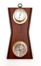 Vintage Springfield Thermometer Barometer Wood Mid Century Modern Home Decor picture