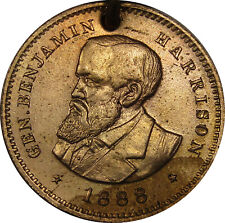 1888 GENERAL BENJAMIN HARRISON REPUBLICAN CANDIDATE FOR PRESIDENT CAMPAIGN MEDAL picture