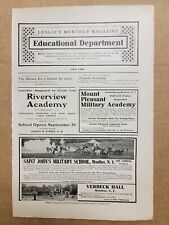 Original Vintage 1900's 1905 Print Ad St. John's Military Academy  picture
