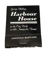 Harbour House A Maryland Dining Tradition Annapolis Maryland Vintage Matchbook picture