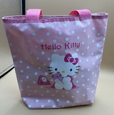 A Cool Rare Sanrio 2010 Hello Kitty Pink Bright Lightweight Tote picture