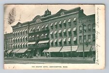 Northampton MA-Massachusetts, Draper Hotel, Advertising Vintage c1908 Postcard picture