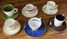 Lot Of 6 Different Demitasse Cups & Saucers Collection picture