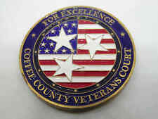 U.S. ARMED SERVICES COFFEE COUNTY VETERANS COURT CHALLENGE COIN picture