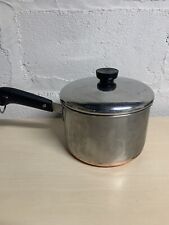 Vintage Revere Ware 3 Qt Quart Saucepan Pot With Lid Copper Bottom Pre-1968 picture