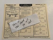 AEA Tune-Up Chart System 1966 Ford Mustang 289 Engine Fastback Hardtop picture
