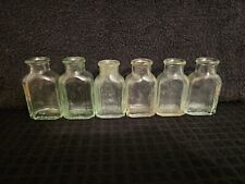 Vintage Medicine Bottle 2 1/2 oz & 2oz Greenish/ Clear Bottle picture