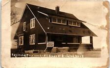 1920 CEDAR SPRINGS MICHIGAN FRED GARLICK BUILDER ADVERTISING RPPC POSTCARD 41-37 picture