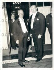 1933 Wire Photo Sharply Dressed Postmaster General James Farley NY Gov Al Smith picture
