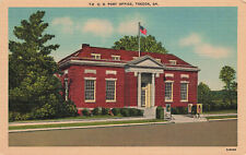 US POST OFFICE BUILDING POSTCARD TOCCOA GA GEORGIA 1930s picture
