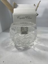Vintage 5th Ave Crystal - Poland 5” Votive Mouth Blown Hand Cut Crystal Clear picture