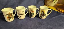 4 Set Rare Vtg Norman Rockwell Mug Cup 1921 - 1936 The Saturday Evening Post picture
