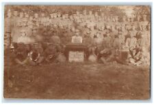 c1910's European US Army Soldiers With Music Instrument WWI RPPC Photo  Postcard picture