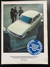 1971 Triumph 2.5 P.I. Car & Goodyear Tyre  magazine advert  picture