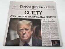 The New York Times Paper GUILTY Jury Convicts TRUMP On All 34 Counts May 31 2024 picture