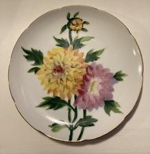 Vintage Rossetti Hand Painted Gold Trim Plate Made in Japan Flowers picture