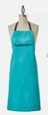 Tupperware Logo Apron Teal / Aqua Blue and Black Embroidered  New picture