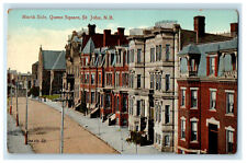 c1910 North Side Queen Square Saint John New Brunswick Canada Postcard picture