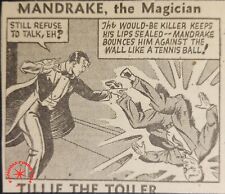 1940 MANDRAKE The Magician Daily Comic Strip Mysterious Enemy King Feature Oct picture