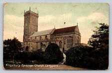 St Martin's Kingsbury Episcopi Church Langport Somerset England Antique Postcard picture