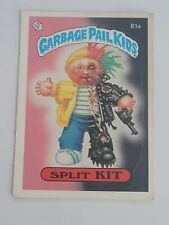 1985 Topps Garbage Pail Kids Original 2nd Series Card #81a SPLIT KIT Vintage GPK picture