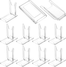 10 Sets Adjustable Angle Acrylic Display Stand for Gameboy, DVDs, VHS tapes, picture