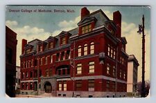Detroit MI- Michigan, Detroit College Of Medicine, Vintage c1911 Postcard picture