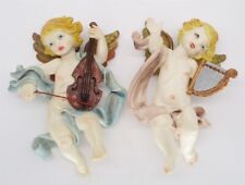 2 Cherubs Angels w/ Lute & Violin 8