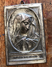 Vintage French  Silver Relief of Mater Delorosa Stunning Catholic Church picture