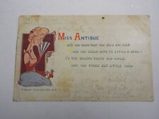 Vintage Postcard 1908 Miss antique Don't You Know that the Days are Over picture