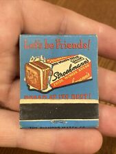 Reach For Stroehmanns Bread At Its Best Lets Be Friends 1940s Matchbook UNSTRUCK picture