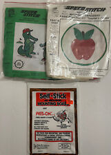 Lot Of 2 Vintage 1981 Speed Stitch Beginners Machine Embroidery Kit picture