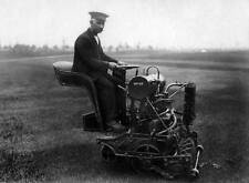 A new automotive mowing machine from T Green & Son Ltd London - 1910 Old Photo picture
