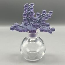 Lalique Clairefontaine 1991 Perfume Bottle Society Amethyst Lily Lavender picture