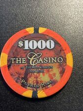 $1000 Ritz Carlton San Juan Puerto Rico Casino Chip ***RARE*** picture