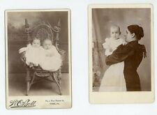 Antique Cabinet Card Children Photos Photo Cards Vtg Photographs Infants Lot 10  picture