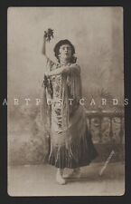 1900 Olga Preobrajenska Russian Ballet Dancer vintage Fisher real photo postcard picture