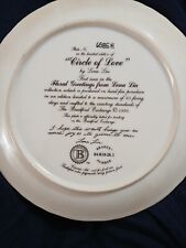 LENA LIU *FLORAL GREETINGS CIRCLE OF LOVE* PLATES (  SET OF 8 ) picture