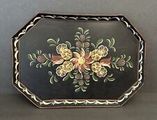 Vintage Hand-Painted Tole Tray, 12” Long picture
