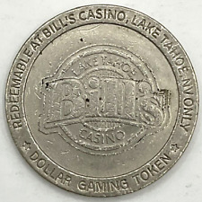 Vintage Casino $1 Gaming Token Bill’s Casino Lake Tahoe NV Used picture