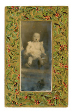 RPPC Baby One of a Kind Homemade Holiday Card W/Note On Back Bricelyn MN picture
