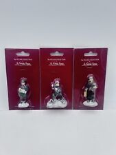 Village Collection By St Nicholas Square People Figures Christmas Lot of 3 picture